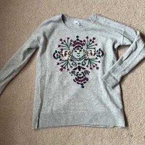 Unique embroidered sweater